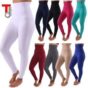 Tummy Tuck Control High Waist Fleece Leggings